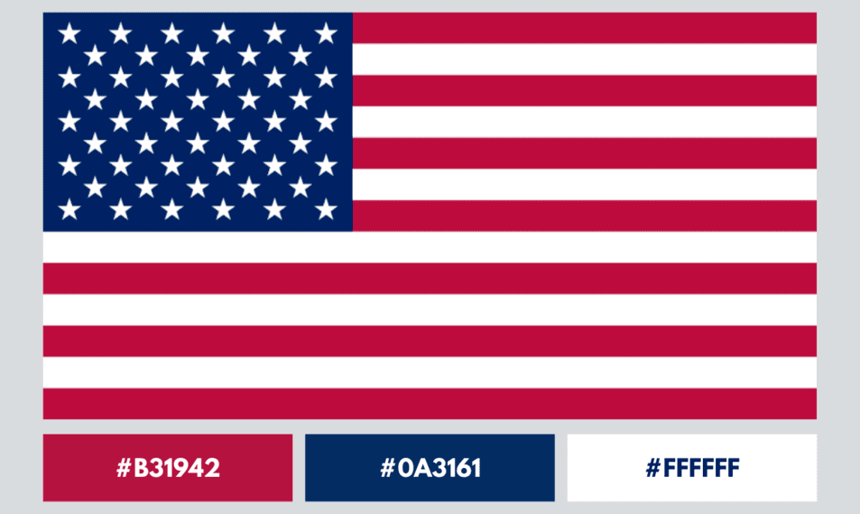 American Flag Colors Meanings & HEX Codes